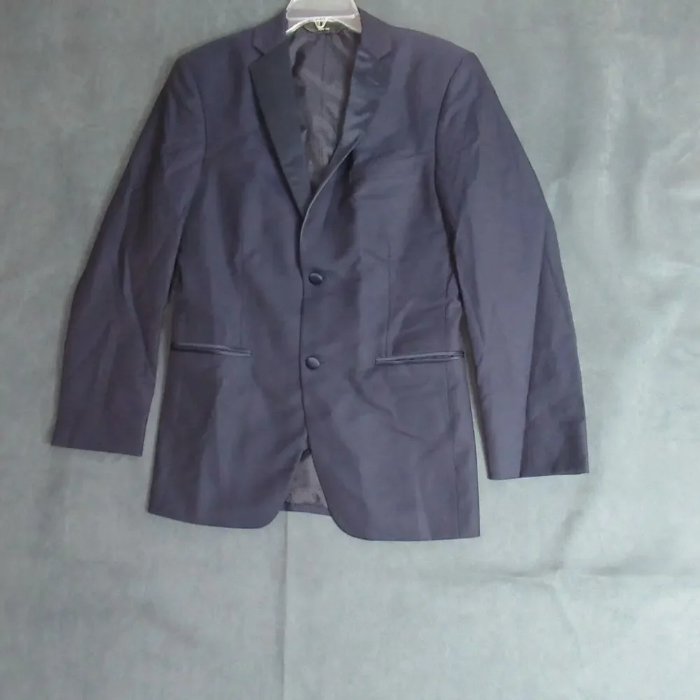 IKE Evening Tuxedos Suit Jacket Mens 35 R Blue Super 120s Single Breasted Formal